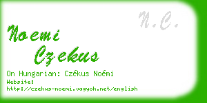 noemi czekus business card
